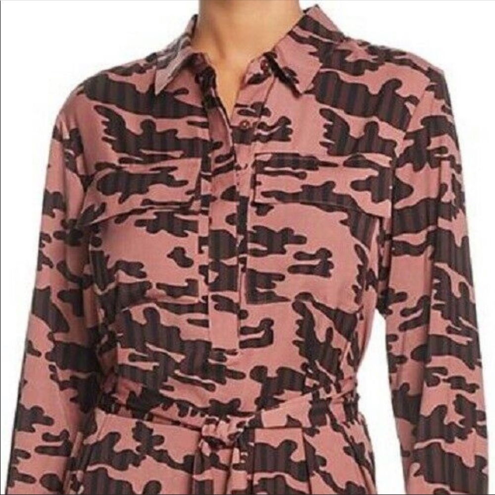 NWT! KENNETH COLE Women’s Camo Rose/Brown Dress - Picture 3 of 8